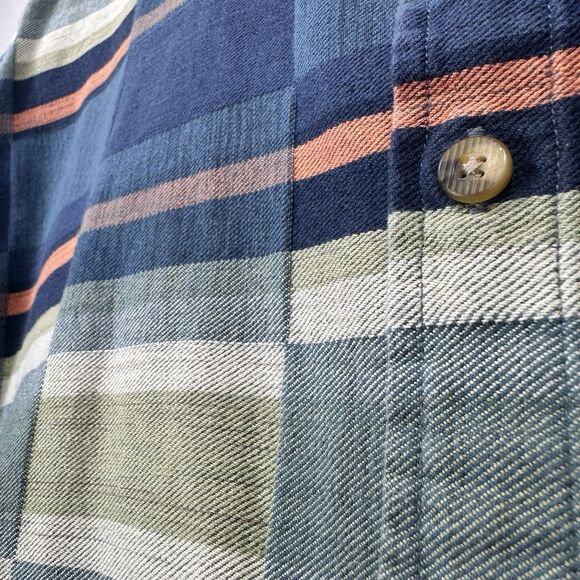 The Territory Ahead Southwestern Aztec Shirt Men's XXL Long Sleeve Blue Flannel - Picture 4 of 12